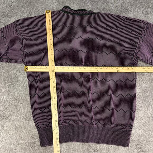 Vintage Claiborne Chunky Knit Sweater Cardigan - Picture 6 of 6